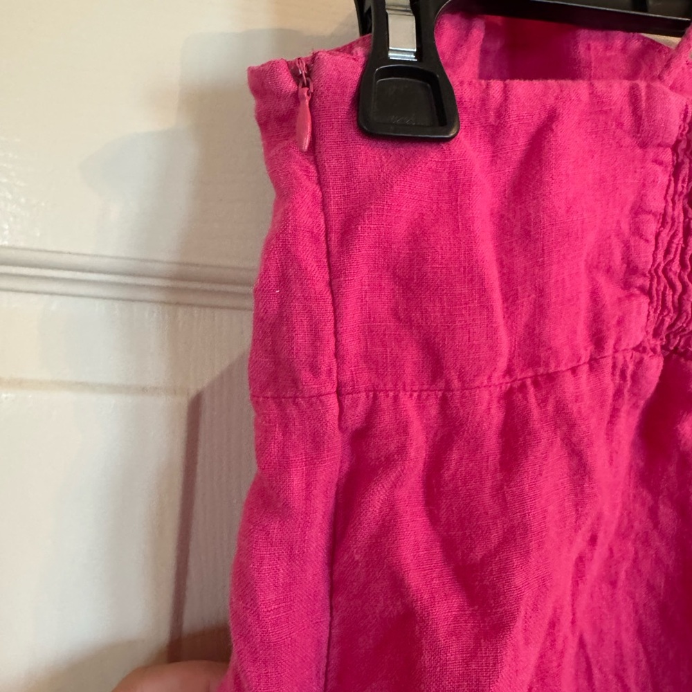 Pink linen Slip Dress - Picture 6 of 7